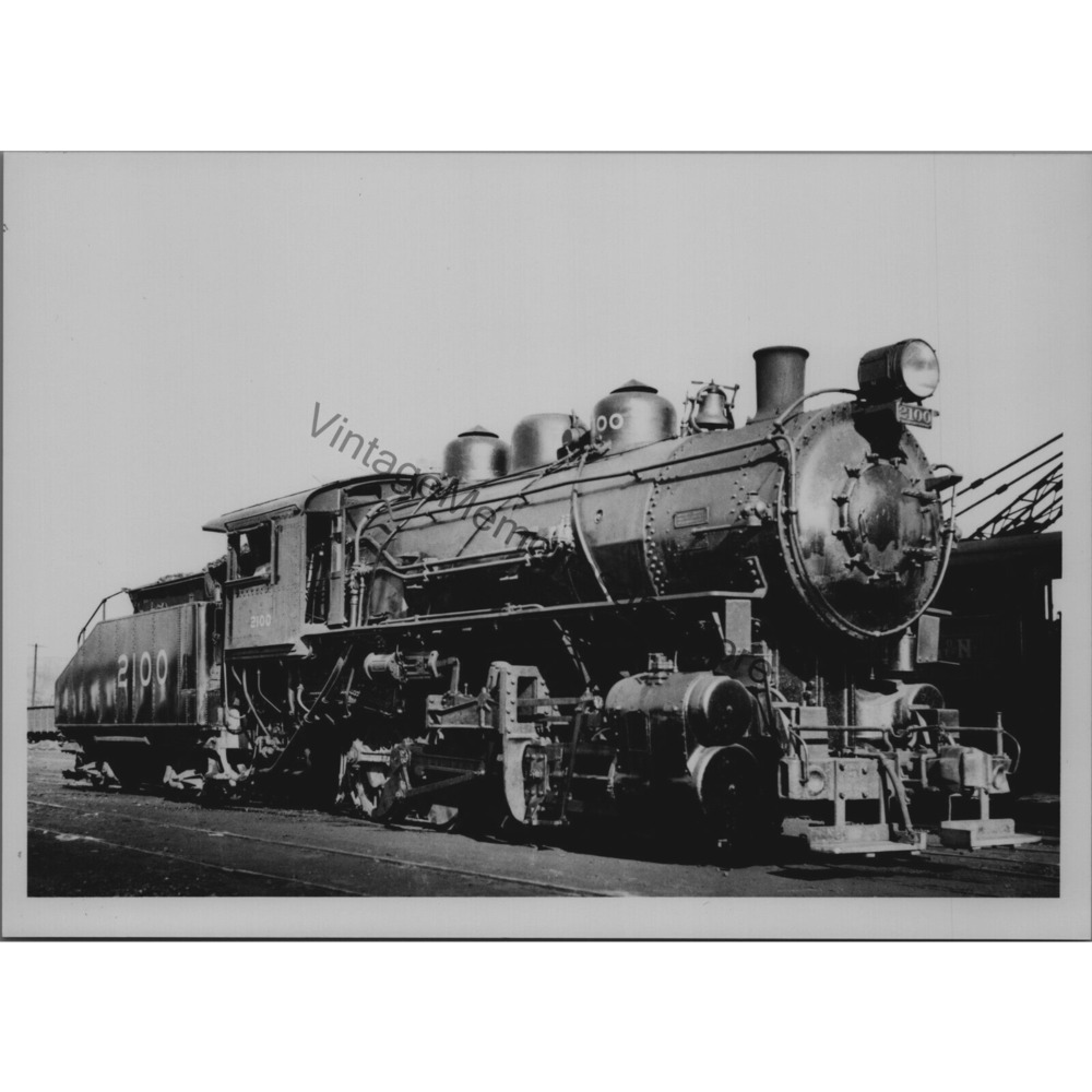 Vtg Louisville & Nashville Railroad 2100 Steam Locomotive 5"X7 Real Photo T2-120